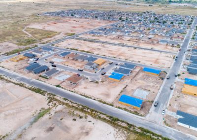 Zia Crossing Subdivision - Over 850 Residential Units Paving _ Dirt Work Aerial 1-min